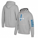 Detroit Lions Mitchell & Ness Classic Team Pullover Hoodie Heathered Gray,baseball caps,new era cap wholesale,wholesale hats